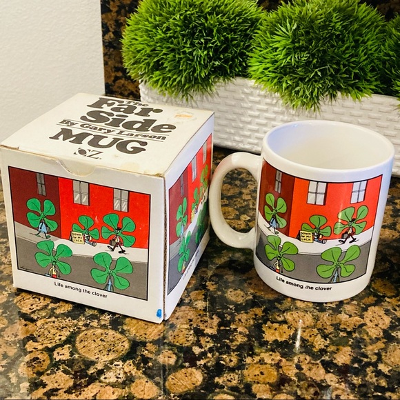 The Far Side by Gary Larson Coffee Mug Life Among the Clover 1990 - Picture 5 of 10